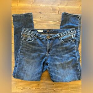 KUT from the Kloth Women Catherine Boyfriend Jeans Blue Size 10. Straight Leg